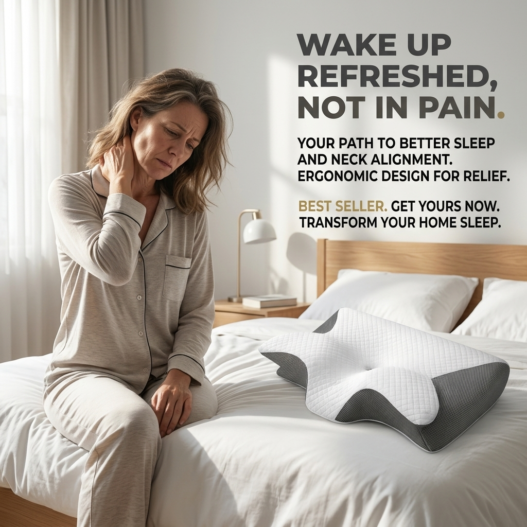 Ergonomic Neck Support Pillows Promote Deep Sleep.