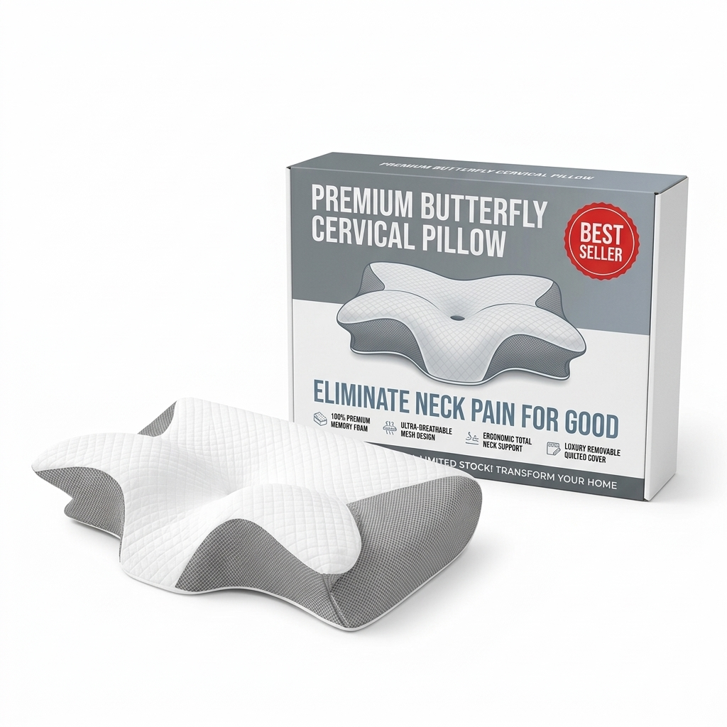 Ergonomic Neck Support Pillows Promote Deep Sleep.