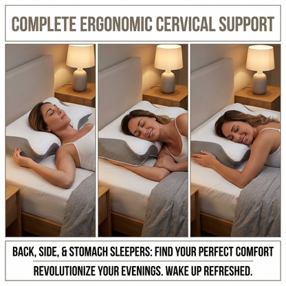 Ergonomic Neck Support Pillows Promote Deep Sleep.