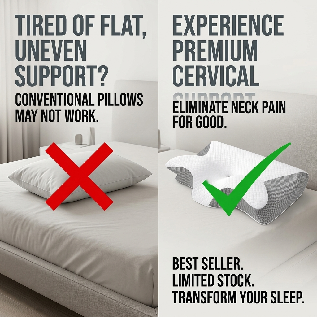 Ergonomic Neck Support Pillows Promote Deep Sleep.