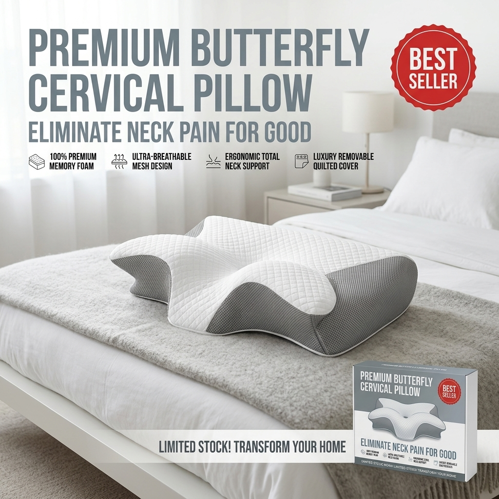 Ergonomic Neck Support Pillows Promote Deep Sleep.