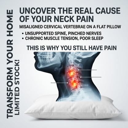 Ergonomic Neck Support Pillows Promote Deep Sleep.